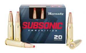 Náboj kulový Hornady, Subsonic, 7,62x39mm, 255GR (16,5g), SUB-X