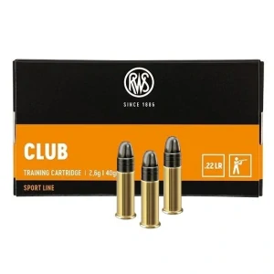 Malorážkové náboje 22 LR Club, 40 gr, 50 ks, RWS
