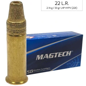 Náboj Magtech 22 LR LHP HYPV (22E), 2,14 g, 33 grs