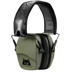 Střelecká sluchátka Ulfhednar, EarMuff, pasivní s útlumem 28 dB, zeleno černá