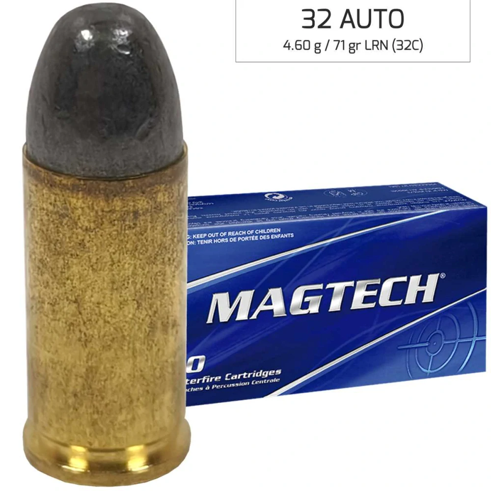 Náboj Magtech 7,65 Browning / 32 AUTO LRN (32C) 4,60 g, 71 grs