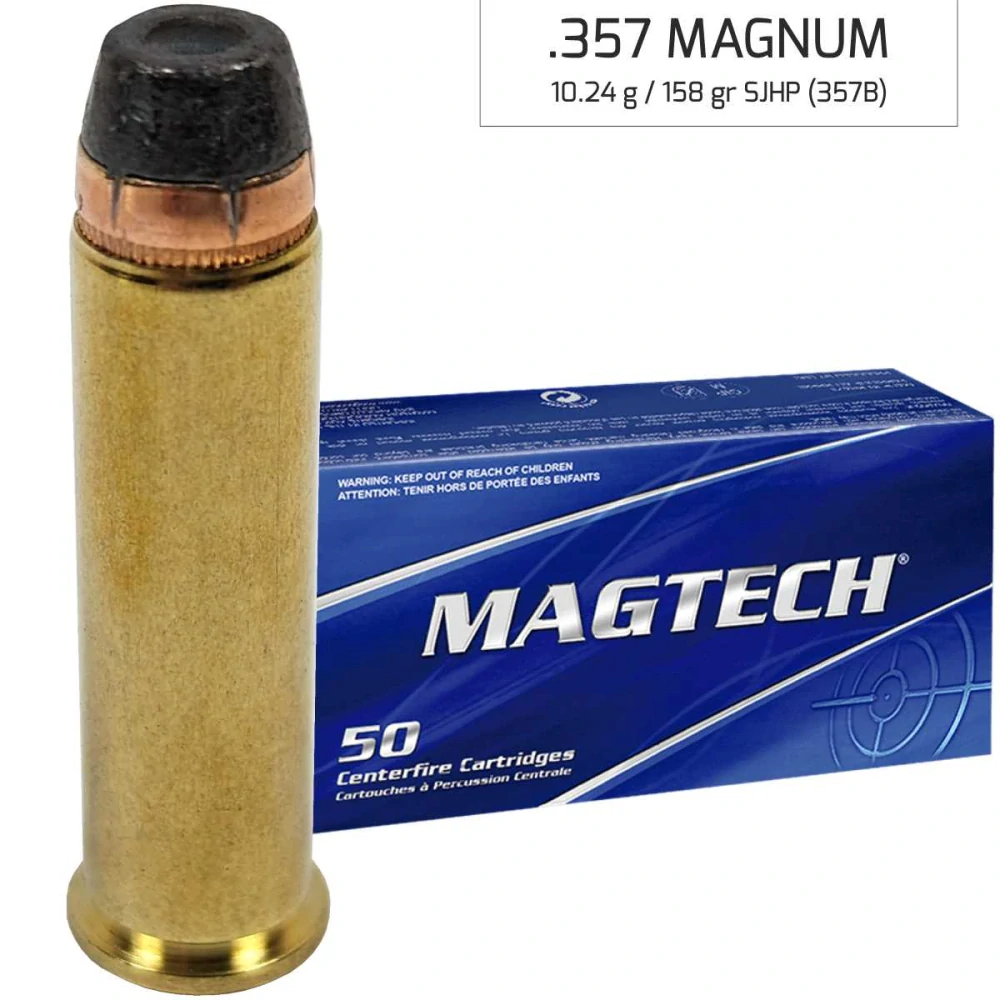 Náboj Magtech 357 Magnum SJHP (357B), 10,24 g, 158 grs