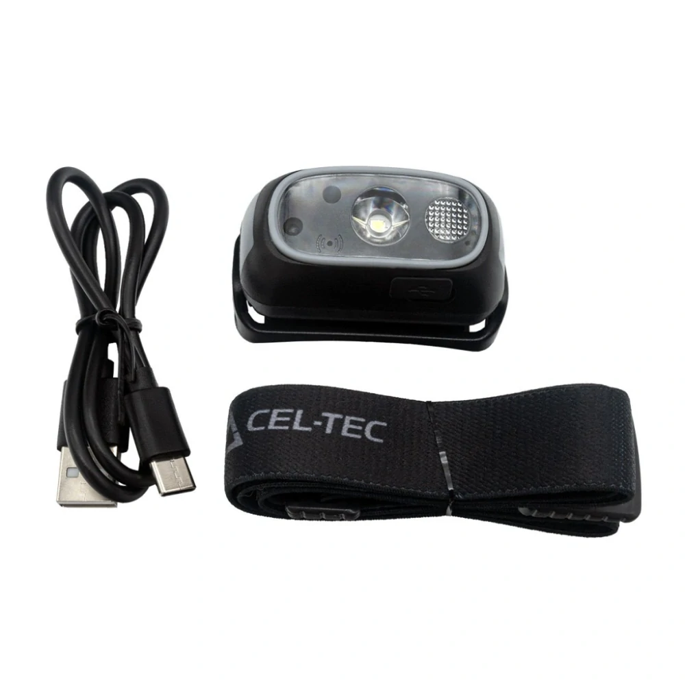 Nabíjecí čelovka se senzorem pohybu CEL-TEC HL190R Motion