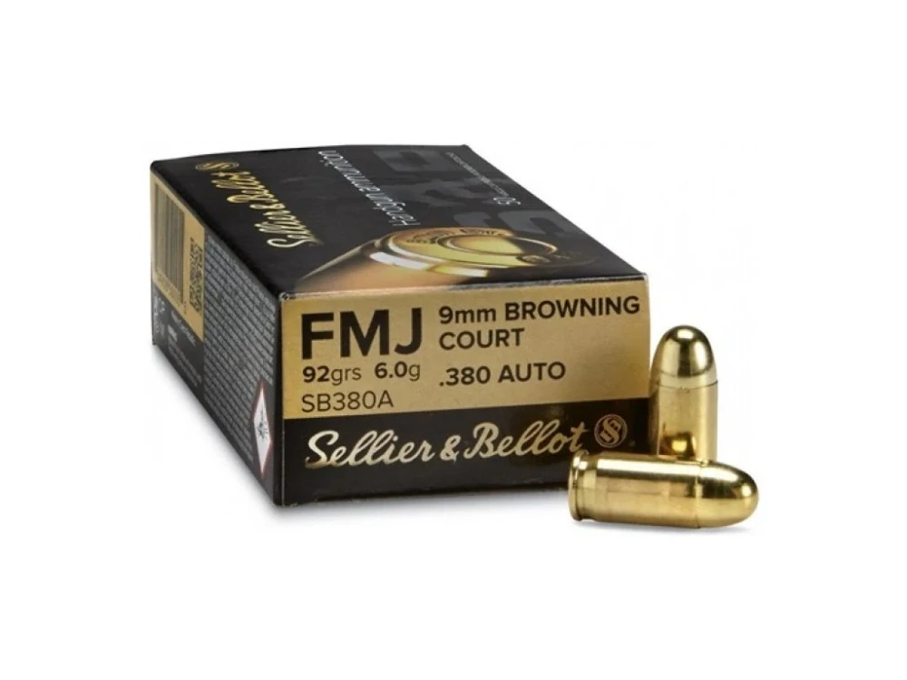 9mm Browning Court SB FMJ Celoplášť 6g (92gr) 50 ks