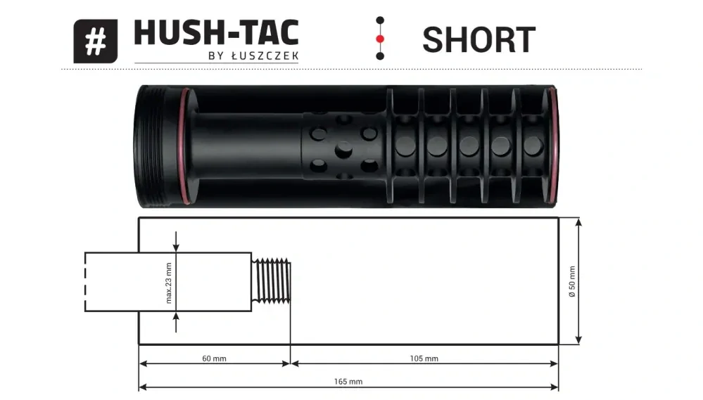 Tlumič HUSH-TAC Short 6,5 mm