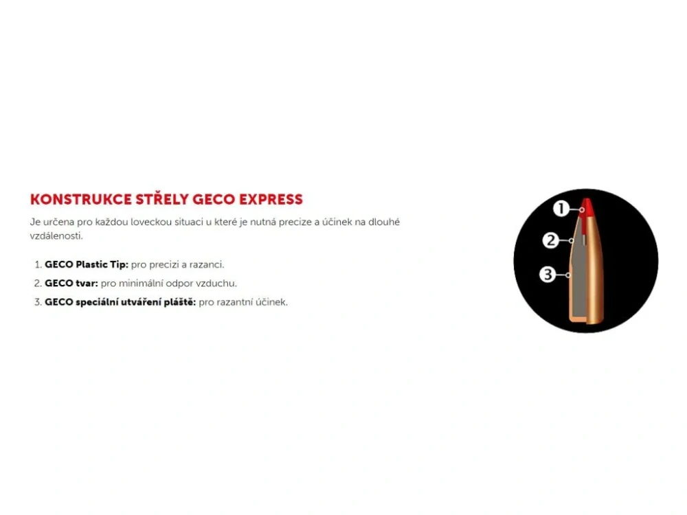 Geco .223 Rem., Express 3,4g/20ks