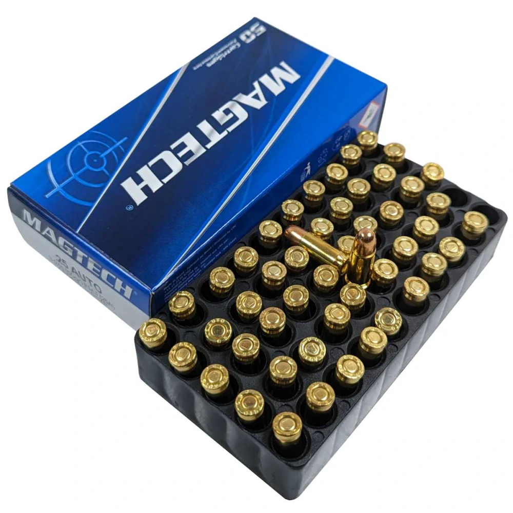 Náboj Magtech 6,35 Browning / 25 AUTO FMJ (25A) 3,24 g, 50 grs